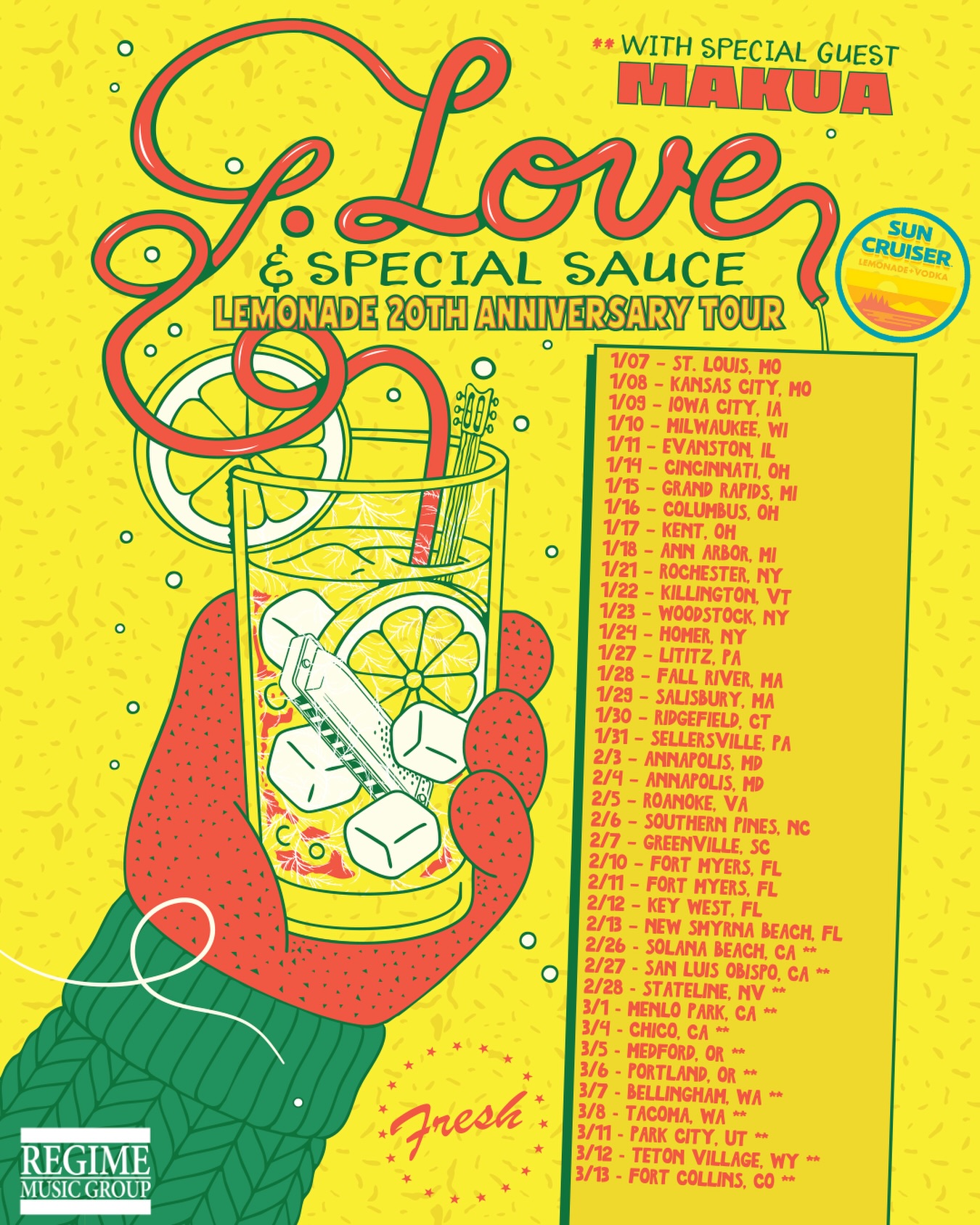G. Love & Special Sauce Tour Poster 2026